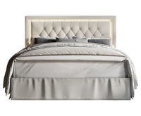 Home Design Gianna Tufted Upholstered Platform Bed Frame