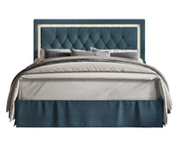 Home Design Gianna Tufted Upholstered Platform Bed Frame