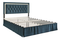 Home Design Gianna Tufted Upholstered Platform Bed Frame