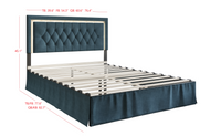 Home Design Gianna Tufted Upholstered Platform Bed Frame