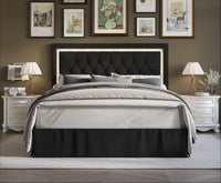 Home Design Gianna Tufted Upholstered Platform Bed Frame