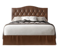 Home Design Harper Queen Tufted Upholstered Platform Bed Frame for Adults