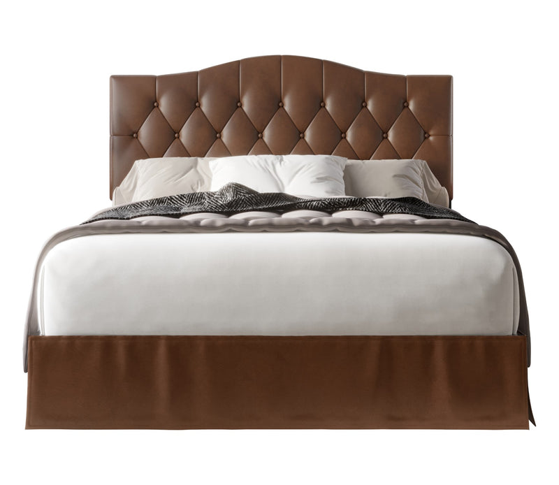 Home Design Harper Queen Tufted Upholstered Platform Bed Frame for Adults