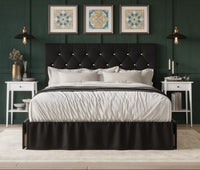 Home Design Jovita Tufted Upholstered Storage Panel Bed Frame for Adults, Easy Assemble