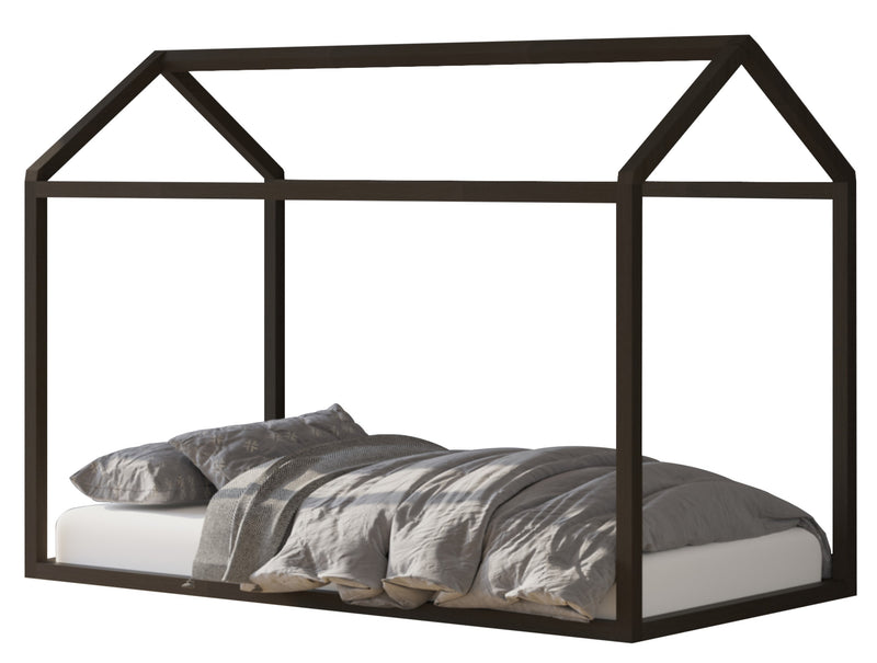 Home Design Perry Twin Solid Wood Canopy Bed Frame