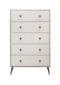 Home Design Lattice 5 Drawer Chest, Greyish Beige