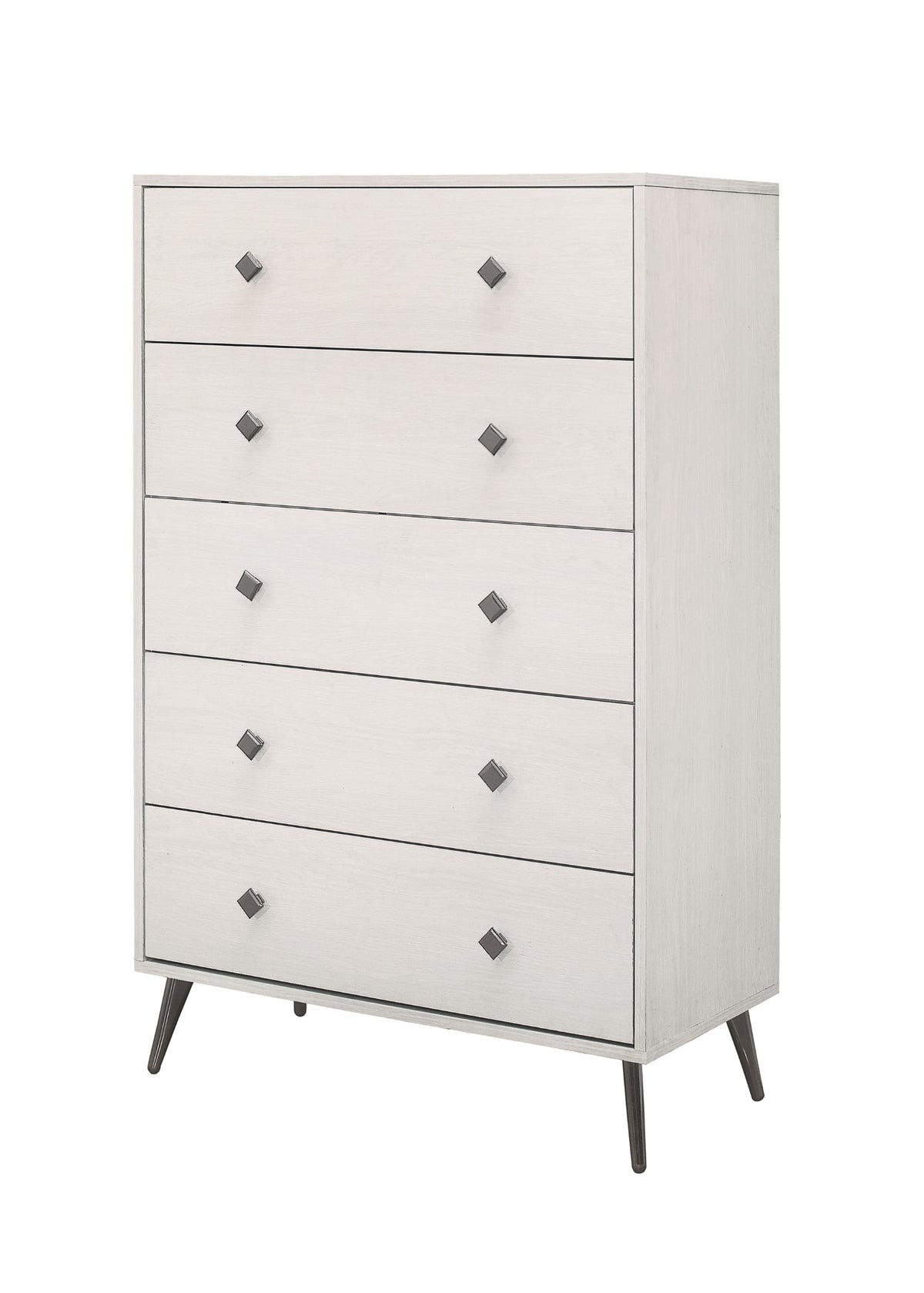 Home Design Lattice 5 Drawer Chest, Greyish Beige