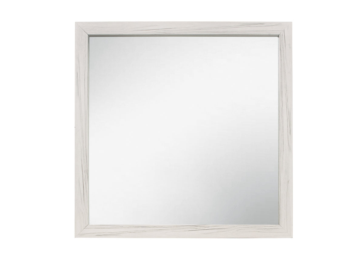 Home Design Lattice Dresser Mirror, Greyish Beige