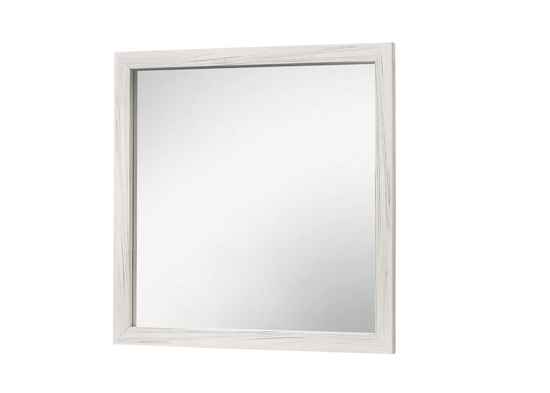 Home Design Lattice Dresser Mirror, Greyish Beige