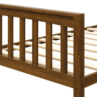 Home Design Ames Twin Over Twin Solid Wood Standard Bunk Bed Frame