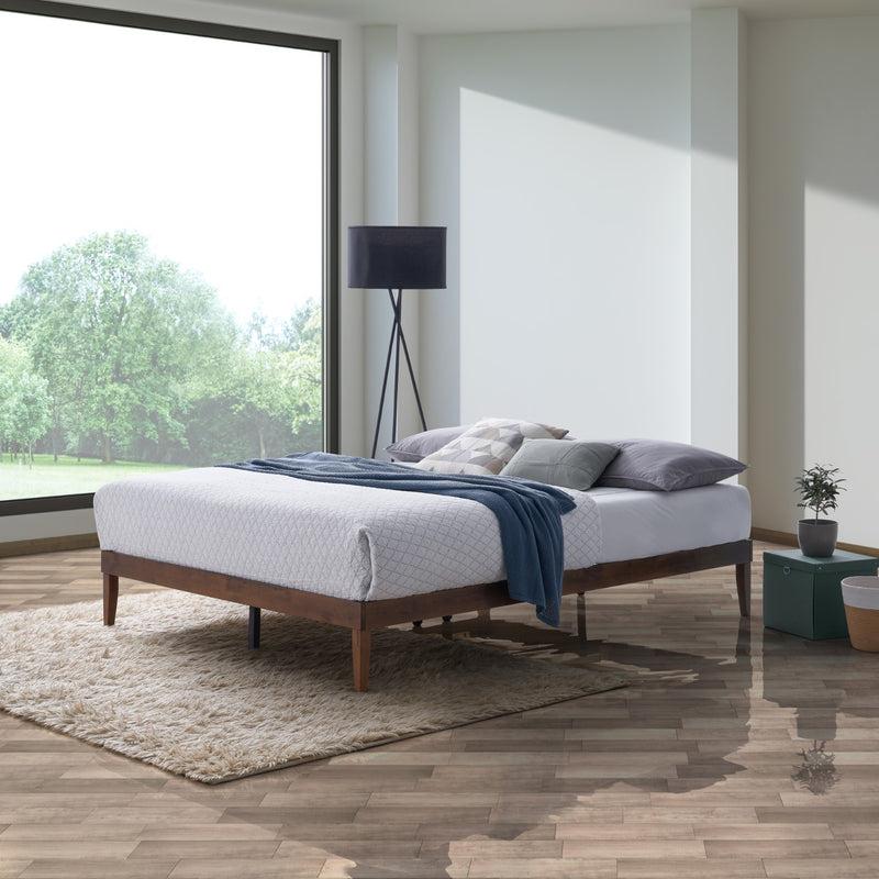 Home Design Zion Solid Wood Platform Bed Frame