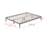 Home Design Zion Solid Wood Platform Bed Frame