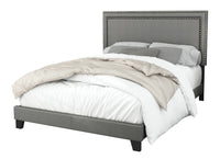 Home Design Ocala Upholstered Panel Bed Frame