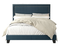 Home Design Ocala Upholstered Panel Bed Frame