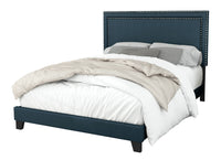 Home Design Ocala Upholstered Panel Bed Frame