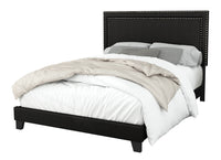 Home Design Ocala Upholstered Panel Bed Frame