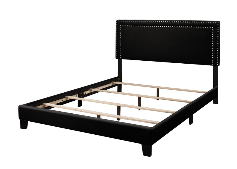Home Design Ocala Upholstered Panel Bed Frame