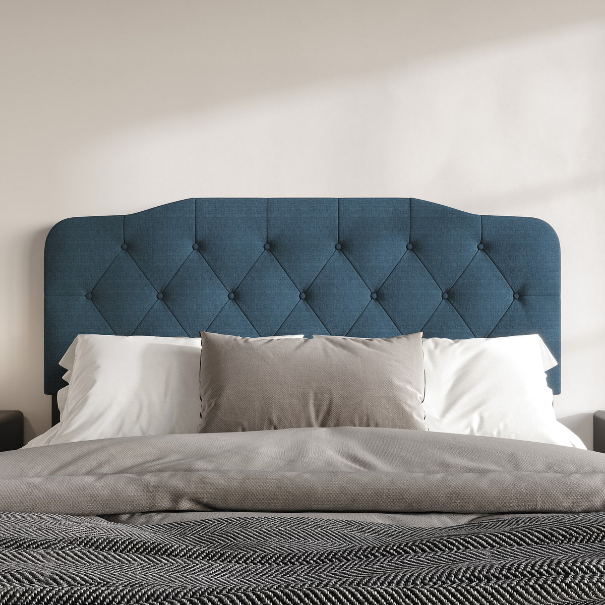 Home Design Albany Tufted Upholstered Headboard