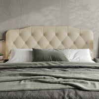 Albany Tufted Upholstered Headboard with Adjustable Height and Foam Padding