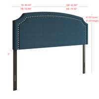 Home Design Bowie Upholstered Headboard