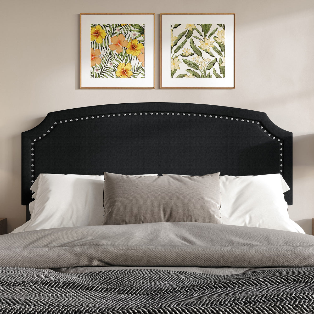 Home Design Bowie Upholstered Headboard