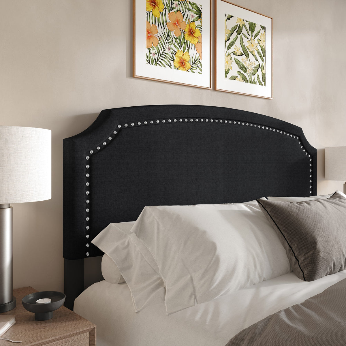 Home Design Bowie Upholstered Headboard