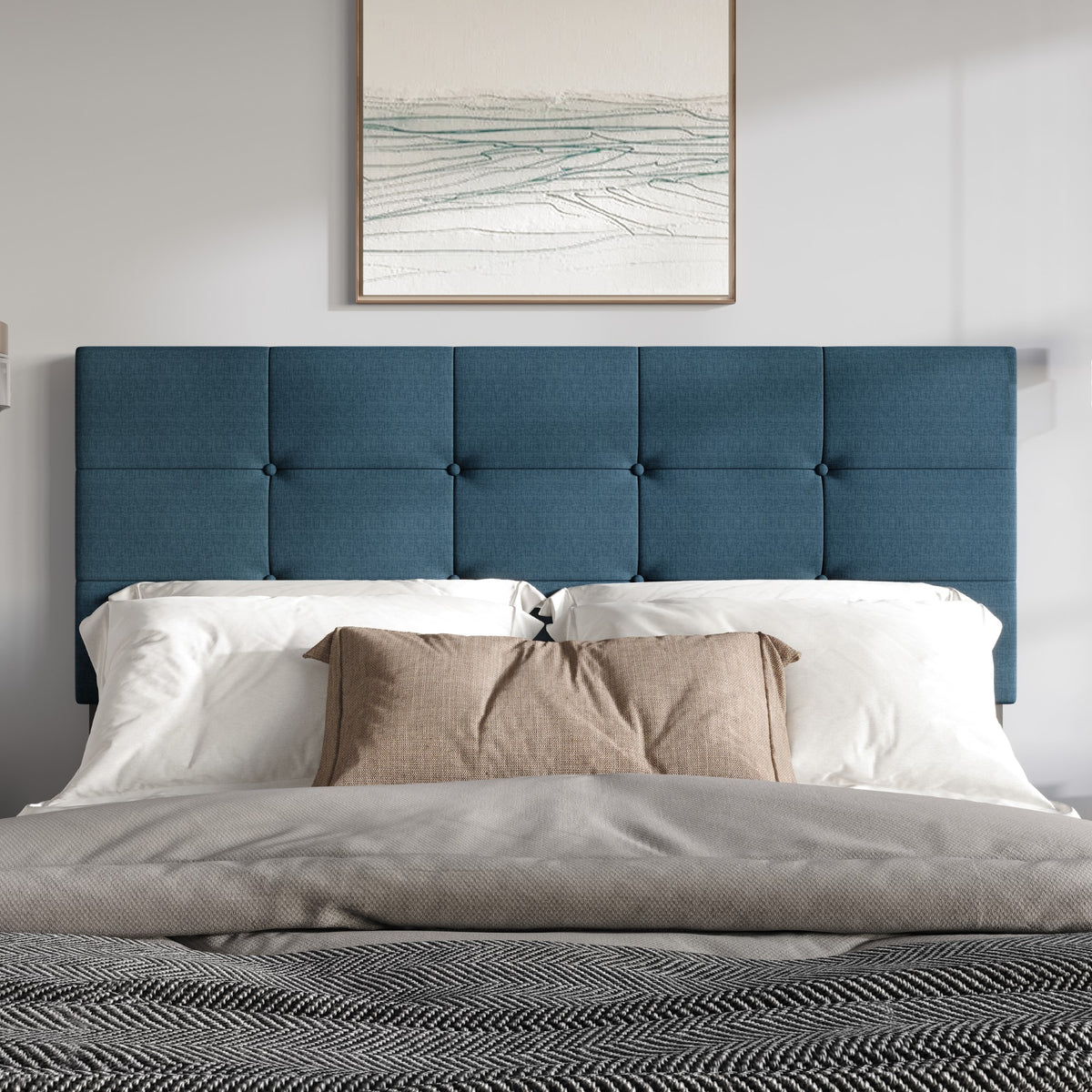 Home Design Dillon Tufted Upholstered Headboard