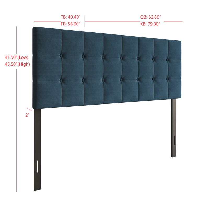 Home Design Ecorse Tufted Upholstered Headboard