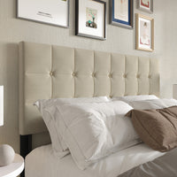 Ecorse Tufted Upholstered Headboard with Button Tufting and Foam Padding