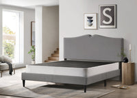 Home Design Canton Standard Profile Metal Box Spring, Mattress Metal Foundation, Fabric Cover Included, Easy Assembly