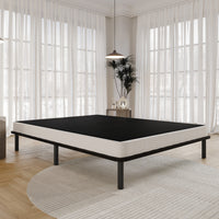 Home Design Concord Metal Box Spring, Black/White