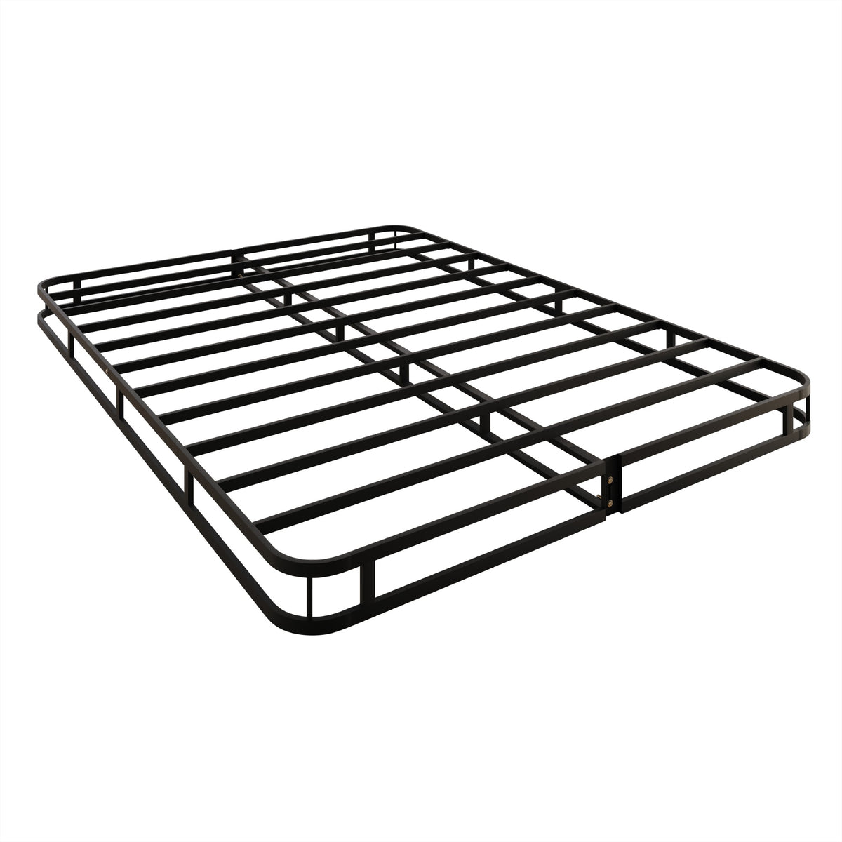 Home Design Concord Metal Box Spring, Black/White