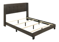 Home Design Evelyn Upholstered Panel Bed Frame