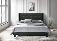 Home Design Evelyn Upholstered Platform Bed Frame
