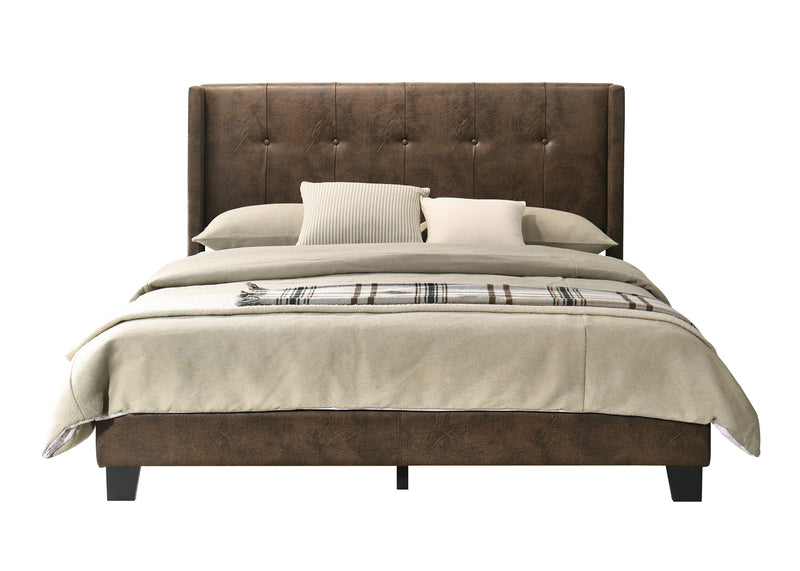 Home Design Evelyn Upholstered Platform Bed Frame