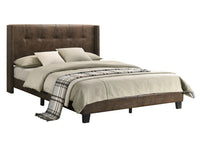Home Design Evelyn Upholstered Platform Bed Frame