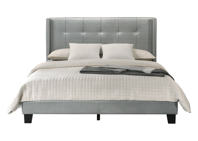 Home Design Evelyn Upholstered Platform Bed Frame