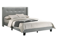 Home Design Evelyn Upholstered Platform Bed Frame