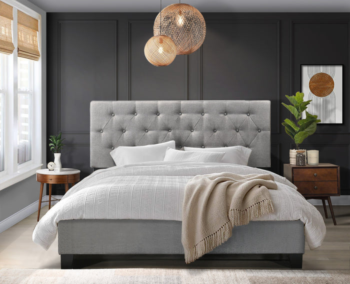 Home Design Dillon Tufted Upholstered Panel Bed Frame For Adult