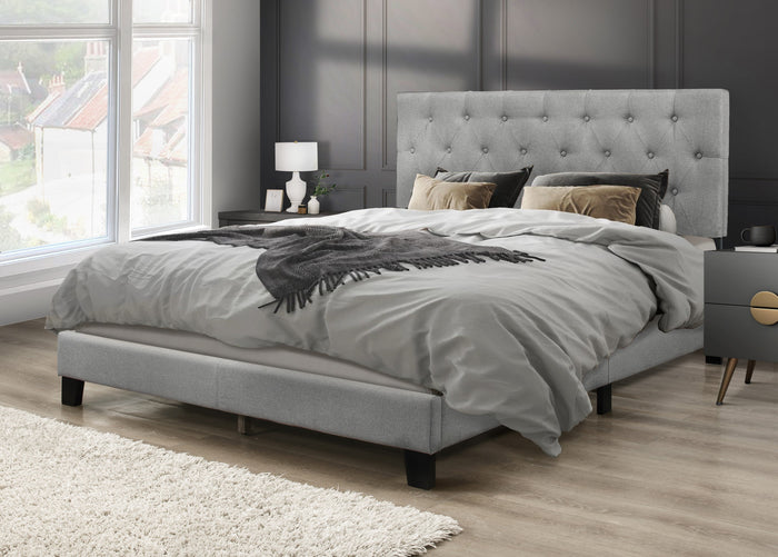 Home Design Dillon Tufted Upholstered Panel Bed Frame For Adult