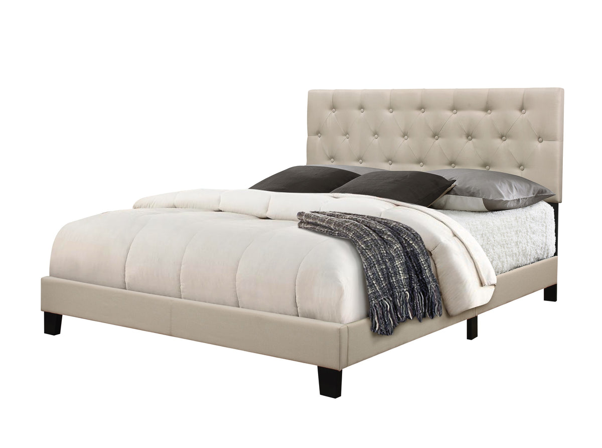 Home Design Dillon Tufted Upholstered Panel Bed Frame For Adult