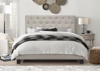 Home Design Dillon Tufted Upholstered Panel Bed Frame For Adult