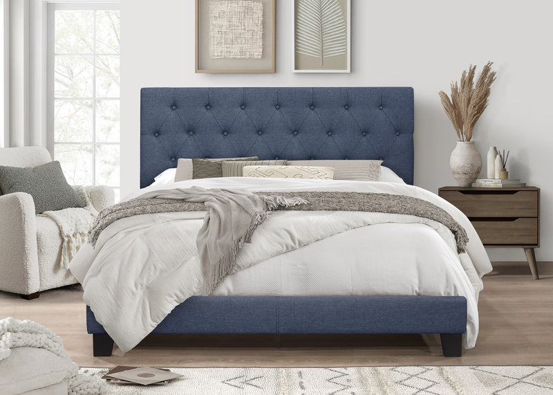 Home Design Dillon Tufted Upholstered Panel Bed Frame For Adult