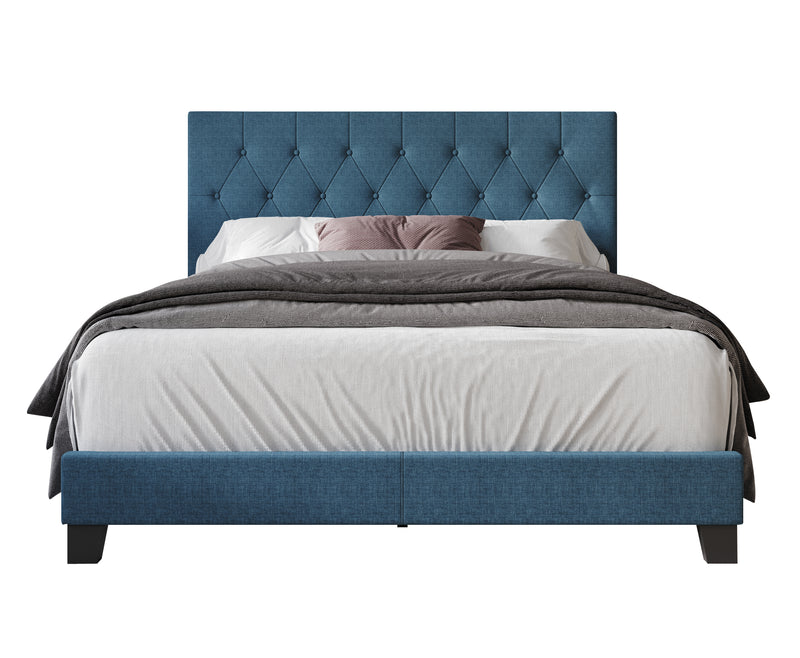 Home Design Dillon Tufted Upholstered Panel Bed Frame For Adult