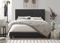 Home Design Dillon Tufted Upholstered Panel Bed Frame For Adult