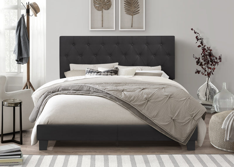 Home Design Dillon Tufted Upholstered Panel Bed Frame For Adult