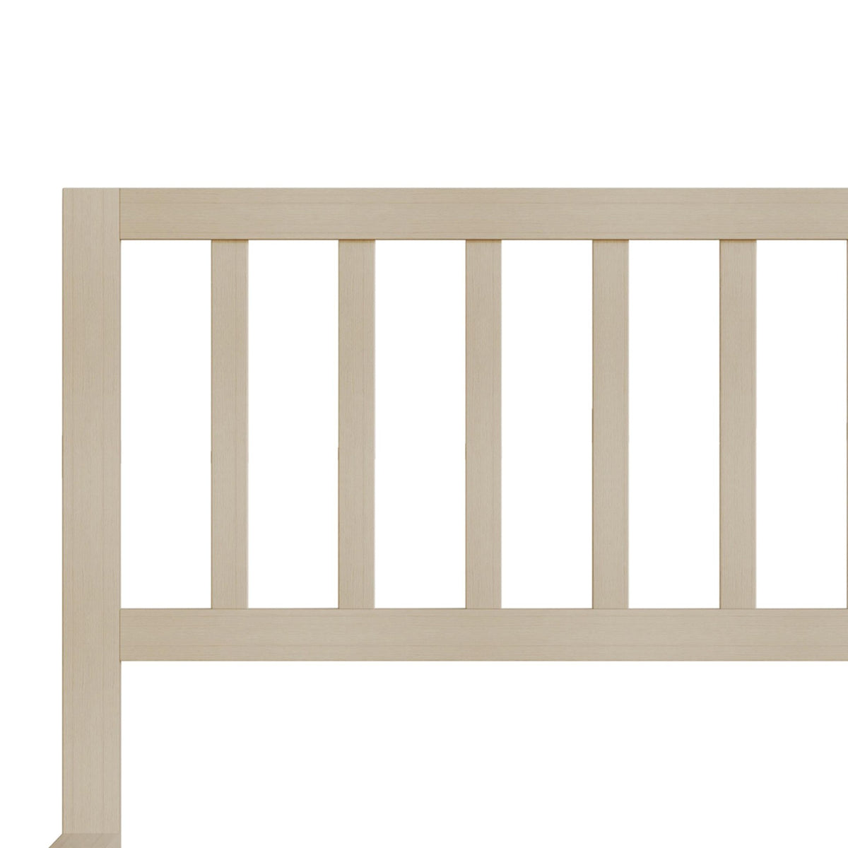 Home Design Lancaster Platform Bed Frame with Slatted Headboard, No box spring required, Easy Assembly