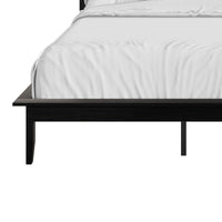 Home Design Lancaster Platform Bed Frame with Slatted Headboard, No box spring required, Easy Assembly