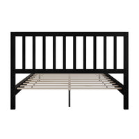 Home Design Lancaster Platform Bed Frame with Slatted Headboard, No box spring required, Easy Assembly