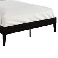 Home Design Oxnard Solid Wood Platform Bed Frame with X-Pattern Headboard and Full Slat Support System